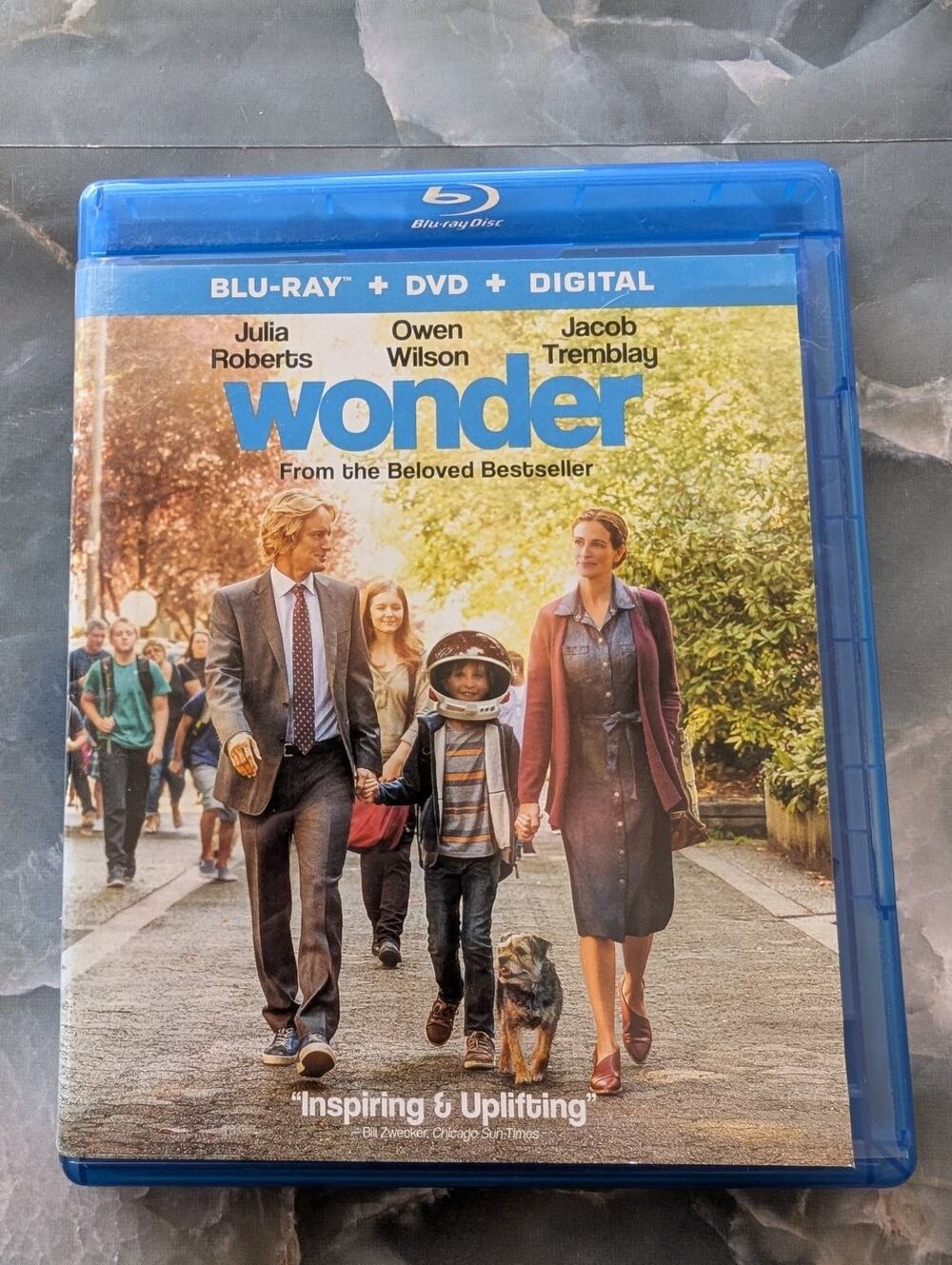 Wonder Blu-ray DVD Digital 2017 Julia Roberts Owen Wilson Jacob Tremblay
